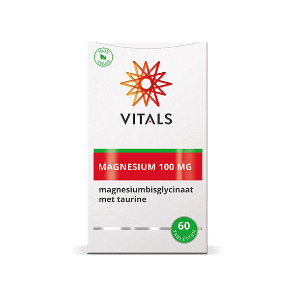 Magnesium(bisglycinaat) 100 mg 60 tabletten